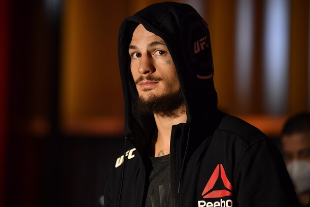 LAS VEGAS, NEVADA - JUNE 06: Sean O'Malley prepares to fight Eddie Wineland in their bantamweight bout during the UFC 250 event at UFC APEX on June 06, 2020 in Las Vegas, Nevada. (Photo by Jeff Bottari/Zuffa LLC)