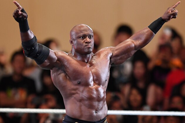TOKYO,JAPAN - JUNE 29: Bobby Lashley enters the ring during the WWE Live Tokyo at Ryogoku Kokugikan on June 29, 2019 in Tokyo, Japan. (Photo by Etsuo Hara/Getty Images) TOKYO,JAPAN - JUNE 29: Bobby Lashley enters the ring during the WWE Live Tokyo at Ryogoku Kokugikan on June 29, 2019 in Tokyo, Japan. (Photo by Etsuo Hara/Getty Images)