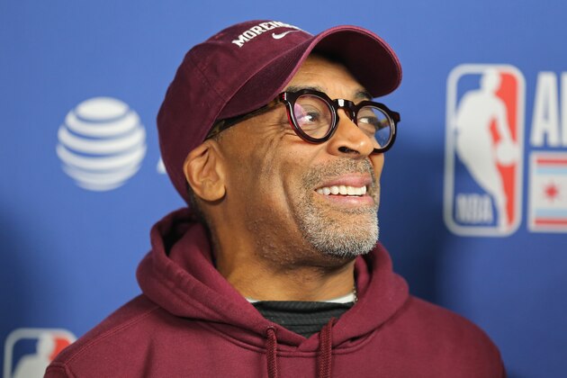 CHICAGO, IL - FEBRUARY 16: Director, Spike Lee during the 69th NBA All-Star Game as part of 2020 NBA All-Star Weekend on February 16, 2020 at United Center in Chicago, Illinois. NOTE TO USER: User expressly acknowledges and agrees that, by downloading and/or using this Photograph, user is consenting to the terms and conditions of the Getty Images License Agreement. Mandatory Copyright Notice: Copyright 2020 NBAE (Photo by Allison Farrand/NBAE via Getty Images) CHICAGO, IL - FEBRUARY 16: Director, Spike Lee during the 69th NBA All-Star Game as part of 2020 NBA All-Star Weekend on February 16, 2020 at United Center in Chicago, Illinois. NOTE TO USER: User expressly acknowledges and agrees that, by downloading and/or using this Photograph, user is consenting to the terms and conditions of the Getty Images License Agreement. Mandatory Copyright Notice: Copyright 2020 NBAE (Photo by Allison Farrand/NBAE via Getty Images)