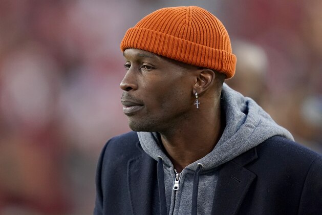 SANTA CLARA, CALIFORNIA - DECEMBER 21: Former NFL player Chad Ochocinco Johnson looks on during warmups before the Los Angeles Rams and San Francisco 49ers game at Levi's Stadium on December 21, 2019 in Santa Clara, California. (Photo by Thearon W. Henderson/Getty Images) SANTA CLARA, CALIFORNIA - DECEMBER 21: Former NFL player Chad Ochocinco Johnson looks on during warmups before the Los Angeles Rams and San Francisco 49ers game at Levi's Stadium on December 21, 2019 in Santa Clara, California. (Photo by Thearon W. Henderson/Getty Images)