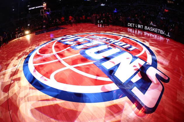 AUBURN HILLS, MI - MARCH 17: A shot of the Detroit Pistons logo on the court prior to the game between the Detroit Pistons and the Toronto Raptors at the Palace of Auburn Hills on March 17, 2017 in Auburn Hills, Michigan. NOTE TO USER: User expressly acknowledges and agrees that, by downloading and or using this photograph, User is consenting to the terms and conditions of the Getty Images License Agreement. (Photo by Rey Del Rio/Getty Images) *** Local Caption *** AUBURN HILLS, MI - MARCH 17: A shot of the Detroit Pistons logo on the court prior to the game between the Detroit Pistons and the Toronto Raptors at the Palace of Auburn Hills on March 17, 2017 in Auburn Hills, Michigan. NOTE TO USER: User expressly acknowledges and agrees that, by downloading and or using this photograph, User is consenting to the terms and conditions of the Getty Images License Agreement. (Photo by Rey Del Rio/Getty Images) *** Local Caption ***