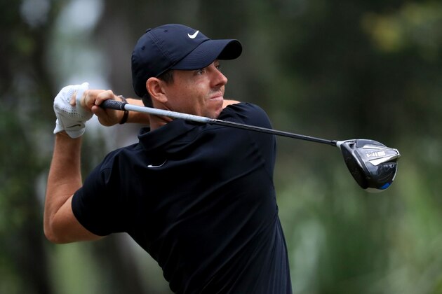 HILTON HEAD ISLAND, SOUTH CAROLINA - JUNE 18: Rory McIlroy of Northern Ireland plays his shot from the 15th tee during the first round of the RBC Heritage on June 18, 2020 at Harbour Town Golf Links in Hilton Head Island, South Carolina. (Photo by Streeter Lecka/Getty Images)