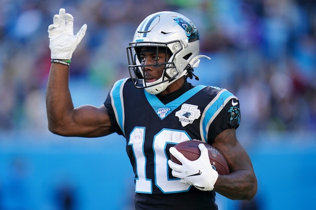 CHARLOTTE, NORTH CAROLINA - DECEMBER 15: Curtis Samuel #10 of the Carolina Panthers during the second half during their game against the Seattle Seahawks at Bank of America Stadium on December 15, 2019 in Charlotte, North Carolina. (Photo by Jacob Kupferman/Getty Images)