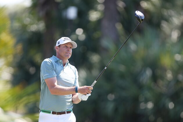 PALM BEACH GARDENS, FLORIDA - FEBRUARY 29: Nick Watney of the United States plays his shot from the second tee during the third round of the Honda Classic at PGA National Resort and Spa Champion course on February 29, 2020 in Palm Beach Gardens, Florida. (Photo by Matt Sullivan/Getty Images)