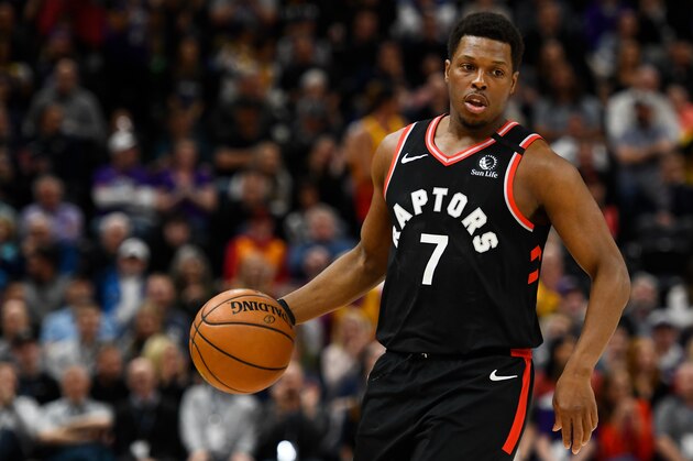 SALT LAKE CITY, UT - MARCH 09:  Kyle Lowry #7 of the Toronto Raptors in action during a game against the Utah Jazz at Vivint Smart Home Arena on March 9, 2020 in Salt Lake City, Utah. NOTE TO USER: User expressly acknowledges and agrees that, by downloading and/or using this photograph, user is consenting to the terms and conditions of the Getty Images License Agreement.  (Photo by Alex Goodlett/Getty Images)