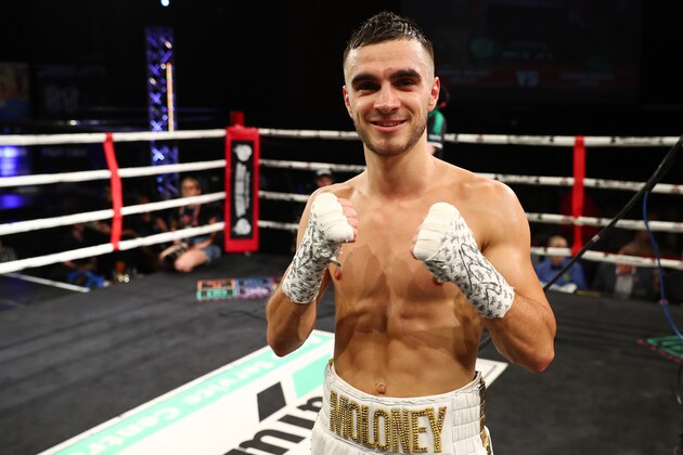 GOLD COAST, AUSTRALIA - JUNE 15: Andrew Moloney celebrates winning against Selmani Bangaiza during their bout at Seagulls Club on June 15, 2019 in Gold Coast, Australia. (Photo by Chris Hyde/Getty Images)