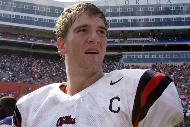 Ole Miss quarterback Eli Manning leaves