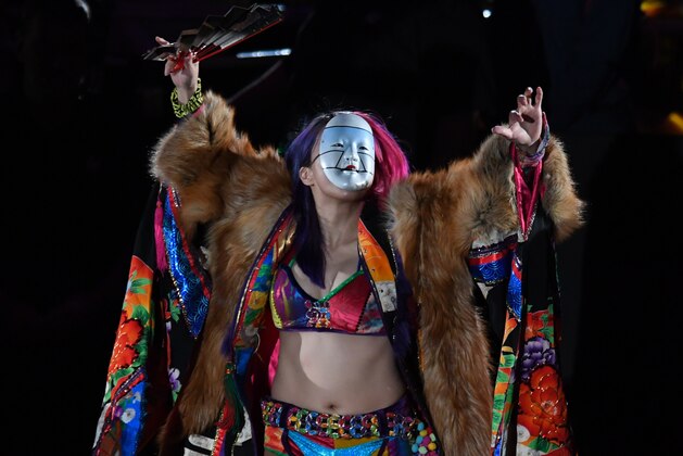 TOKYO,JAPAN - JUNE 29: Asuka enters the ring during the WWE Live Tokyo at Ryogoku Kokugikan on June 29, 2019 in Tokyo, Japan. (Photo by Etsuo Hara/Getty Images)
