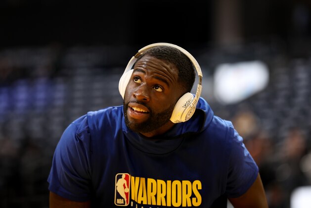 SAN FRANCISCO, CA - FEBRUARY 27: Draymond Green #23 of the Golden State Warriors looks on against the Los Angeles Lakers prior to his game against on February 27, 2020 at Chase Center in San Francisco, California. NOTE TO USER: User expressly acknowledges and agrees that, by downloading and or using this photograph, user is consenting to the terms and conditions of Getty Images License Agreement. Mandatory Copyright Notice: Copyright 2020 NBAE (Photo by Jed Jacobsohn/NBAE via Getty Images) SAN FRANCISCO, CA - FEBRUARY 27: Draymond Green #23 of the Golden State Warriors looks on against the Los Angeles Lakers prior to his game against on February 27, 2020 at Chase Center in San Francisco, California. NOTE TO USER: User expressly acknowledges and agrees that, by downloading and or using this photograph, user is consenting to the terms and conditions of Getty Images License Agreement. Mandatory Copyright Notice: Copyright 2020 NBAE (Photo by Jed Jacobsohn/NBAE via Getty Images)