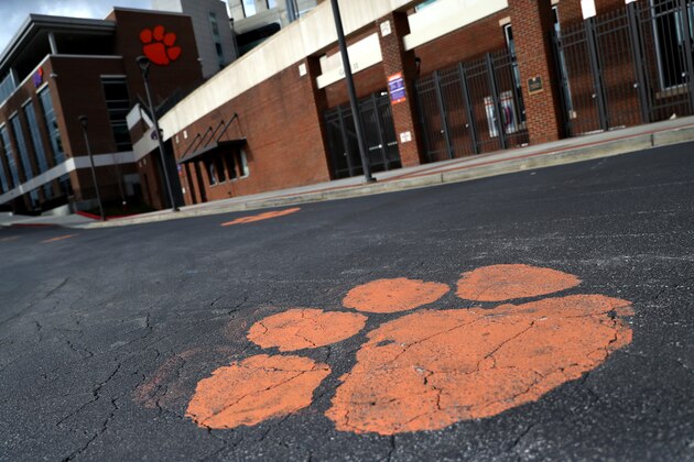 CLEMSON, SOUTH CAROLINA - JUNE 10: A view outside of Clemson Memorial Stadium on the campus of Clemson University on June 10, 2020 in Clemson, South Carolina. The campus remains open in a limited capacity due to the Coronavirus (COVID-19) pandemic.  (Photo by Maddie Meyer/Getty Images)