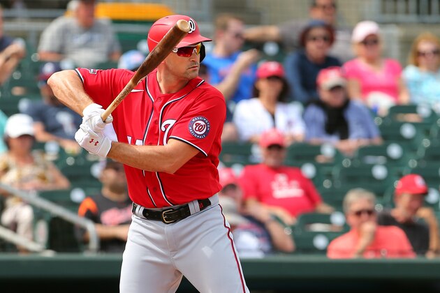 JUPITER, FL - MARCH 10: Ryan Zimmerman #11 of the Washington Nationals in action against the Miami Marlins during a spring training baseball game at Roger Dean Stadium on March 10, 2020 in Jupiter, Florida. The Marlins defeated the Nationals 3-2. (Photo by Rich Schultz/Getty Images) JUPITER, FL - MARCH 10: Ryan Zimmerman #11 of the Washington Nationals in action against the Miami Marlins during a spring training baseball game at Roger Dean Stadium on March 10, 2020 in Jupiter, Florida. The Marlins defeated the Nationals 3-2. (Photo by Rich Schultz/Getty Images)