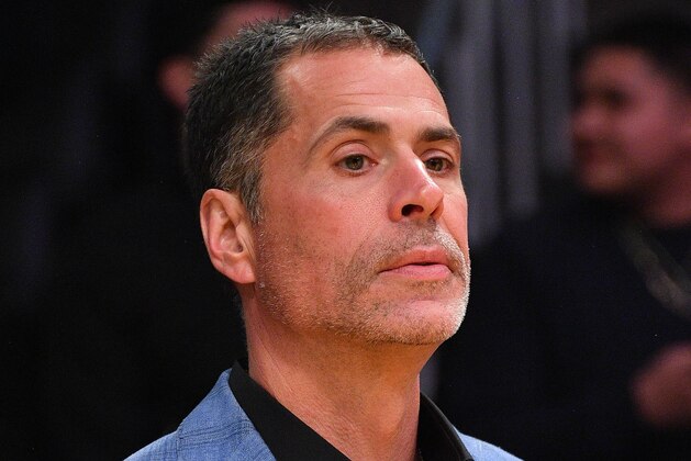 LOS ANGELES, CALIFORNIA - FEBRUARY 25: Rob Pelinka attends a basketball game between the Los Angeles Lakers and the New Orleans Pelicans at Staples Center on February 25, 2020 in Los Angeles, California. (Photo by Allen Berezovsky/Getty Images)