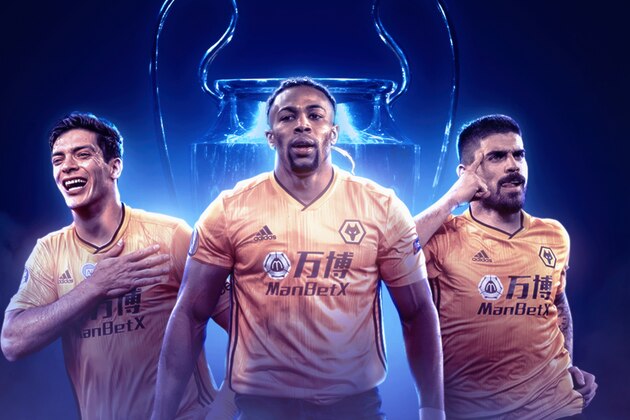 WOLVERHAMPTON, ENGLAND - JANUARY 23: Raul Jimenez of Wolverhampton Wanderers celebrates after scoring a goal to make it 1-1 with Adama Traore during the Premier League match between Wolverhampton Wanderers and Liverpool FC at Molineux on January 23, 2020 in Wolverhampton, United Kingdom. (Photo by Sam Bagnall - AMA/Getty Images)