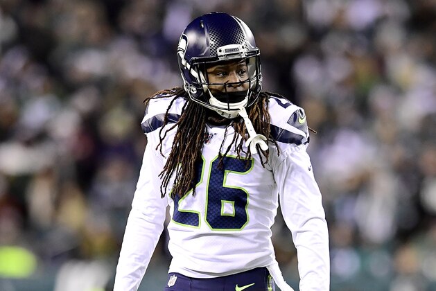 PHILADELPHIA, PENNSYLVANIA - JANUARY 05:  Shaquill Griffin #26 of the Seattle Seahawks reacts against the Philadelphia Eagles in the NFC Wild Card Playoff game at Lincoln Financial Field on January 05, 2020 in Philadelphia, Pennsylvania. (Photo by Steven Ryan/Getty Images)