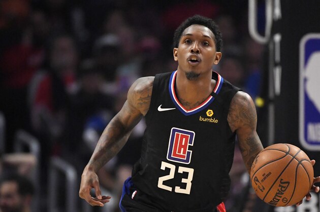 Los Angeles Clippers guard Lou Williams dribbles during the second half of an NBA basketball game against the Denver Nuggets Friday, Feb. 28, 2020, in Los Angeles. The Clippers won 132-103. (AP Photo/Mark J. Terrill) Los Angeles Clippers guard Lou Williams dribbles during the second half of an NBA basketball game against the Denver Nuggets Friday, Feb. 28, 2020, in Los Angeles. The Clippers won 132-103. (AP Photo/Mark J. Terrill)
