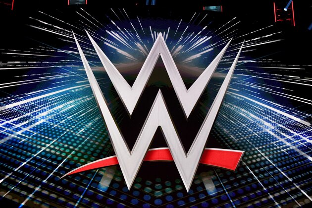 LAS VEGAS, NEVADA - OCTOBER 11:  A WWE logo is shown on a screen before a WWE news conference at T-Mobile Arena on October 11, 2019 in Las Vegas, Nevada. It was announced that WWE wrestler Braun Strowman will face heavyweight boxer Tyson Fury and WWE champion Brock Lesnar will take on former UFC heavyweight champion Cain Velasquez at the WWE's Crown Jewel event at Fahd International Stadium in Riyadh, Saudi Arabia on October 31.  (Photo by Ethan Miller/Getty Images)