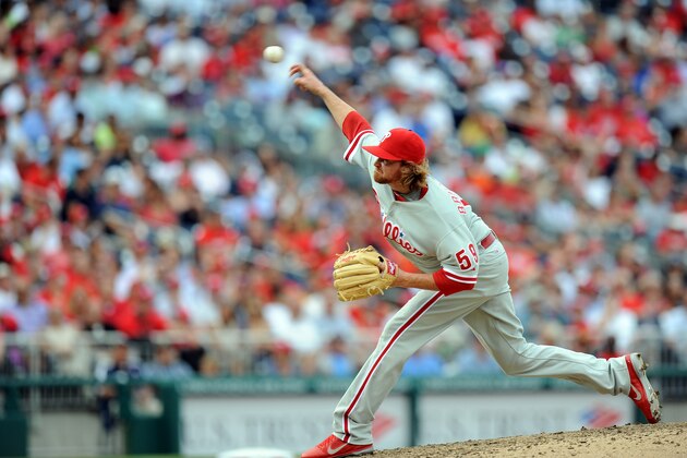WASHINGTON, DC - OCTOBER 03:  Tyson Brummett #59 of the Philadelphia Phillies pitches in his major league debut against the Washington Nationals  at Nationals Park on October 3, 2012 in Washington, DC.  (Photo by G Fiume/Getty Images)