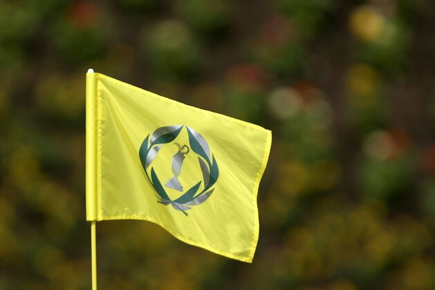 UNITED STATES - JUNE 01:  A flag shows the tournament logo during the first round of the Memorial Tournament Presented by Morgan Stanley at Muirfield Village Golf Club in Dublin, OH, on June 1, 2006.  (Photo by Hunter Martin/Getty Images)