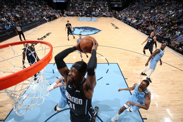 MEMPHIS, TN - MARCH 10: Terrence Ross #31 of the Orlando Magic dunks the ball against the Memphis Grizzlies on March 10, 2020 at FedExForum in Memphis, Tennessee. NOTE TO USER: User expressly acknowledges and agrees that, by downloading and or using this photograph, User is consenting to the terms and conditions of the Getty Images License Agreement. Mandatory Copyright Notice: Copyright 2020 NBAE (Photo by Joe Murphy/NBAE via Getty Images)