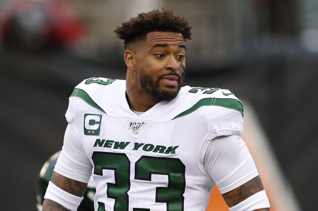 New York Jets strong safety Jamal Adams practices before an NFL football game against the Cincinnati Bengals, Sunday, Dec. 1, 2019, in Cincinnati. (AP Photo/Gary Landers)