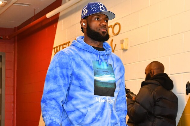 NEW ORLEANS, LA - MARCH 1: LeBron James #23 of the Los Angeles Lakers arrives to the game against the New Orleans Pelicans on March 1, 2020 at the Smoothie King Center in New Orleans, Louisiana. NOTE TO USER: User expressly acknowledges and agrees that, by downloading and or using this Photograph, user is consenting to the terms and conditions of the Getty Images License Agreement. Mandatory Copyright Notice: Copyright 2020 NBAE (Photo by Jesse D. Garrabrant/NBAE via Getty Images) NEW ORLEANS, LA - MARCH 1: LeBron James #23 of the Los Angeles Lakers arrives to the game against the New Orleans Pelicans on March 1, 2020 at the Smoothie King Center in New Orleans, Louisiana. NOTE TO USER: User expressly acknowledges and agrees that, by downloading and or using this Photograph, user is consenting to the terms and conditions of the Getty Images License Agreement. Mandatory Copyright Notice: Copyright 2020 NBAE (Photo by Jesse D. Garrabrant/NBAE via Getty Images)