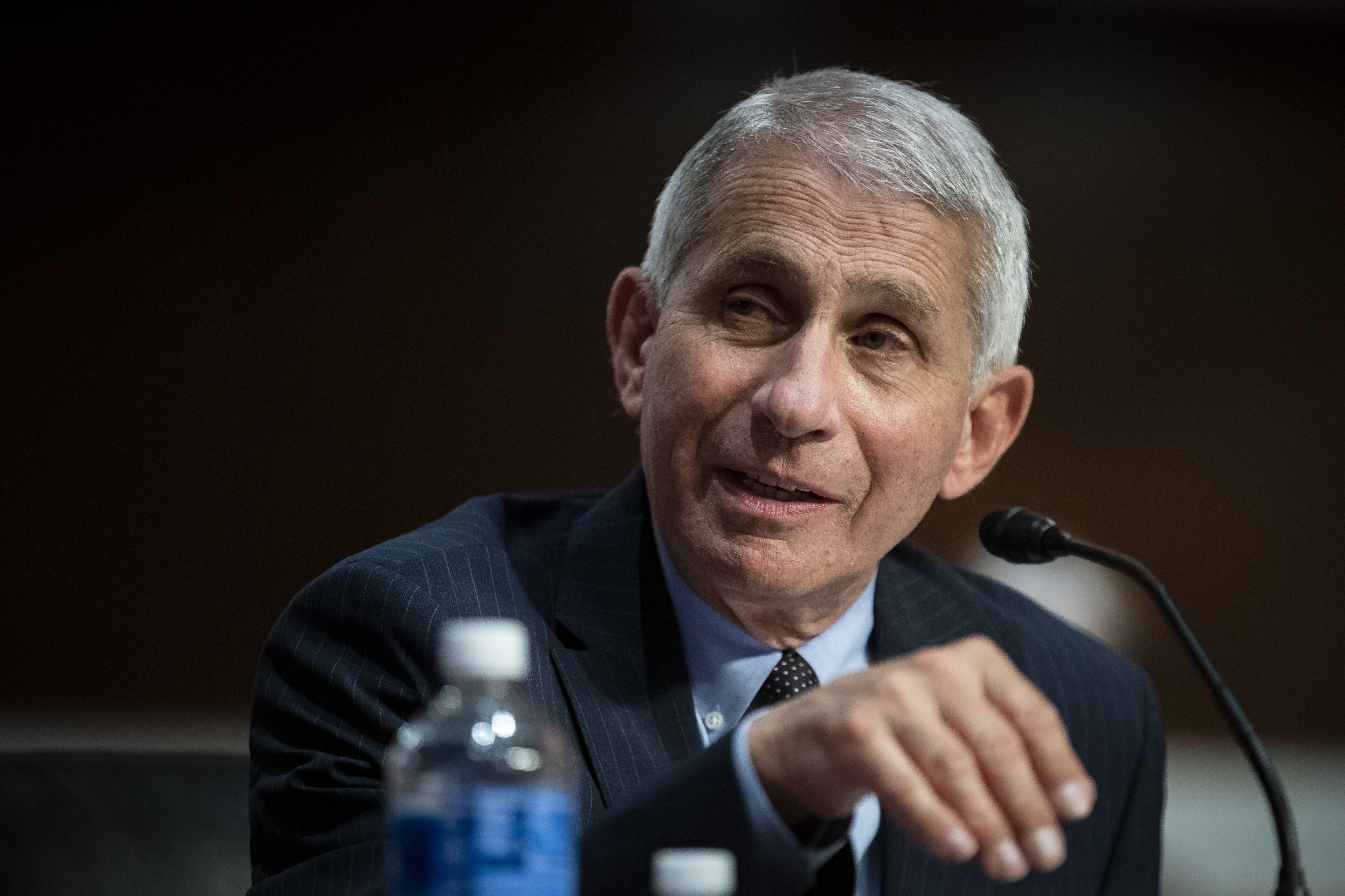 Director of the National Institute of Allergy and Infectious Diseases Dr. Anthony Fauci speaks during a Senate Health, Education, Labor and Pensions Committee hearing on Capitol Hill in Washington, Tuesday, June 30, 2020. (Al Drago/Pool via AP) Director of the National Institute of Allergy and Infectious Diseases Dr. Anthony Fauci speaks during a Senate Health, Education, Labor and Pensions Committee hearing on Capitol Hill in Washington, Tuesday, June 30, 2020. (Al Drago/Pool via AP)