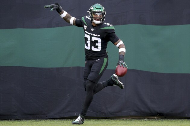 New York Jets safety Jamal Adams (33) in action against the New York Giants during an NFL football game on Sunday, Nov. 10, 2019, in East Rutherford, N.J. (Brad Penner/AP Images for Panini) New York Jets safety Jamal Adams (33) in action against the New York Giants during an NFL football game on Sunday, Nov. 10, 2019, in East Rutherford, N.J. (Brad Penner/AP Images for Panini)
