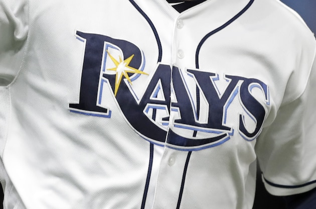 Tampa Bay Rays' Avisail Garcia motions to his bench after hitting a single against the Houston Astros in the first inning of Game 4 of a baseball American League Division Series, Tuesday, Oct. 8, 2019, in St. Petersburg, Fla. (AP Photo/Chris O'Meara)