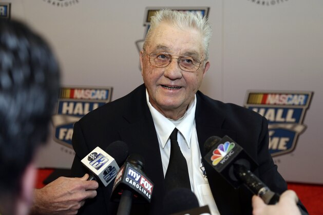 Engine builder Maurice Petty answers reporters' questions on his way to the NASCAR Hall of Fame induction ceremony, Wednesday, Jan. 29, 2014, in Charlotte, N.C. Petty joins his brother RIchard Petty in the hall. (AP Photo/Bob Leverone) Engine builder Maurice Petty answers reporters' questions on his way to the NASCAR Hall of Fame induction ceremony, Wednesday, Jan. 29, 2014, in Charlotte, N.C. Petty joins his brother RIchard Petty in the hall. (AP Photo/Bob Leverone)