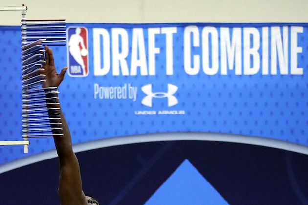 Jaylen Hoard participates during the second day of the NBA draft basketball combine in Chicago, Friday, May 17, 2019. (AP Photo/Nam Y. Huh) Jaylen Hoard participates during the second day of the NBA draft basketball combine in Chicago, Friday, May 17, 2019. (AP Photo/Nam Y. Huh)