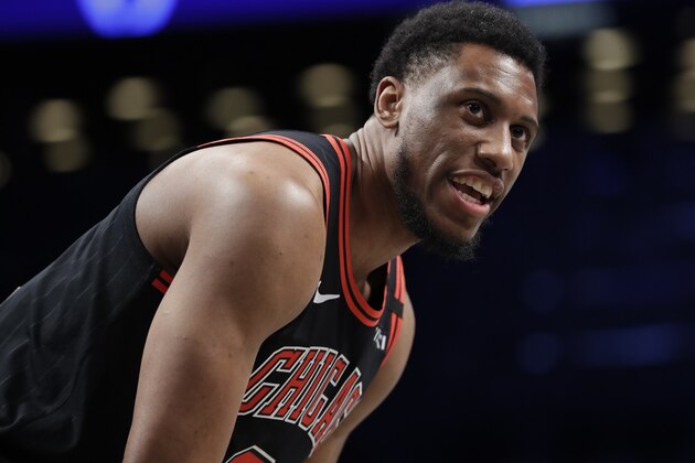 Chicago Bulls' Thaddeus Young during the first half of an NBA basketball game against the Brooklyn Nets Friday, Jan. 31, 2020, in New York. (AP Photo/Frank Franklin II) Chicago Bulls' Thaddeus Young during the first half of an NBA basketball game against the Brooklyn Nets Friday, Jan. 31, 2020, in New York. (AP Photo/Frank Franklin II)