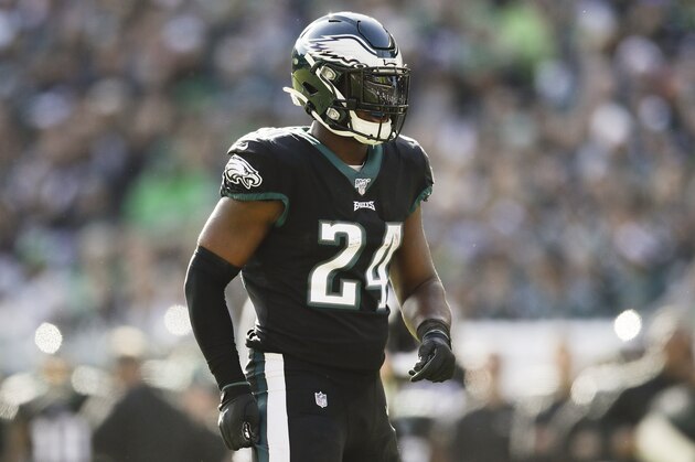 Philadelphia Eagles' Jordan Howard in action during an NFL football game against the Chicago Bears, Sunday, Nov. 3, 2019, in Philadelphia. (AP Photo/Matt Rourke)