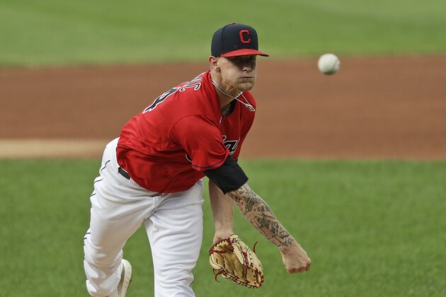 Cleveland Indians starting pitcher Zach Plesac delivers in the first inning in a baseball game against the Chicago White Sox, Wednesday, July 29, 2020, in Cleveland. (AP Photo/Tony Dejak) Cleveland Indians starting pitcher Zach Plesac delivers in the first inning in a baseball game against the Chicago White Sox, Wednesday, July 29, 2020, in Cleveland. (AP Photo/Tony Dejak)