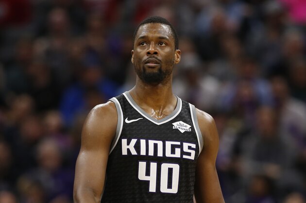 Sacramento Kings forward Harrison Barnes during an NBA basketball game against the Minnesota Timberwolves in Sacramento, Calif., Thursday, Dec. 26, 2019. The Timberwolves won, in double-overtime, 105-104.(AP Photo/Rich Pedroncelli)