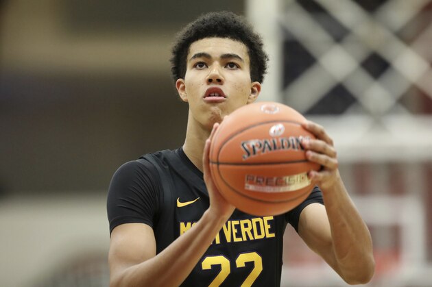 Montverde Academy's Caleb Houston #22 is seen against Holy Spirit during a high school basketball game at the Hoophall Classic, Saturday, January 19, 2019, in Springfield, MA. (AP Photo/Gregory Payan) Montverde Academy's Caleb Houston #22 is seen against Holy Spirit during a high school basketball game at the Hoophall Classic, Saturday, January 19, 2019, in Springfield, MA. (AP Photo/Gregory Payan)