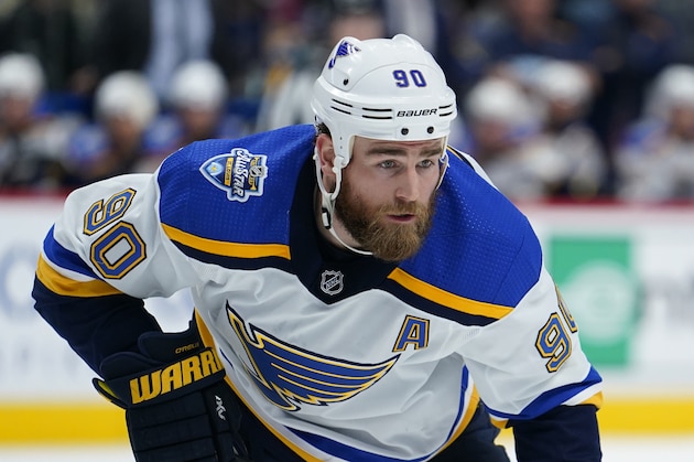St. Louis Blues center Ryan O'Reilly plays against the Colorado Avalanche during the second period of an NHL hockey game, Thursday, Jan. 2, 2020, in Denver (AP Photo/Jack Dempsey)