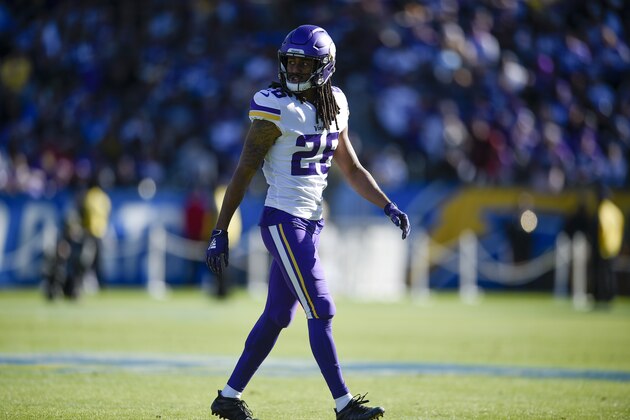 Minnesota Vikings cornerback Trae Waynes in action during the first half of an NFL football game against the Los Angeles Chargers in Carson, Calif., Sunday, Dec. 15, 2019. (AP Photo/Kelvin Kuo)