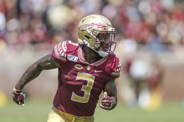 Florida State running back Cam Akers (3) during an NCAA football game on Saturday, Aug. 31, 2019 in Tallahassee, Fla. (AP Photo/Gary McCullough)