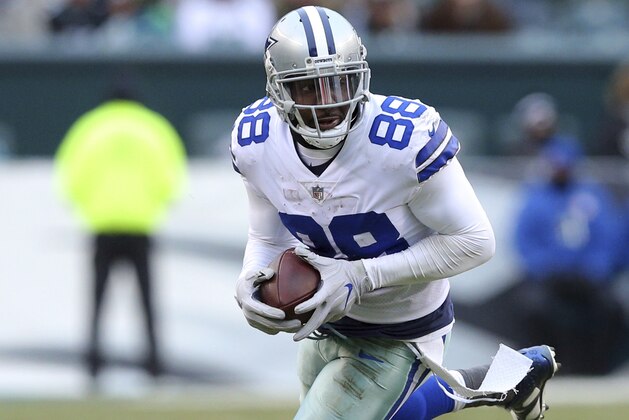 Dallas Cowboys wide receiver Dez Bryant (88) in action against the Philadelphia Eagles during an NFL game at Lincoln Financial Field in Philadelphia on Sunday, Dec. 31, 2017. (AP Photo/Brad Penner)