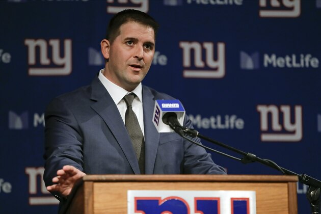 New York Giants new NFL football head coach Joe Judge speaks during an introductory news conference Thursday, Jan. 9, 2020, in East Rutherford, N.J. (AP Photo/Frank Franklin II)