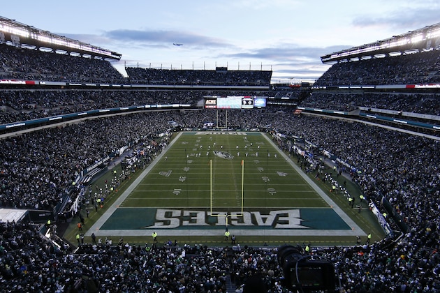 Lincoln Financial Field is seen during an NFL wild-card playoff football game between the Philadelphia Eagles and the Seattle Seahawks, Sunday, Jan. 5, 2020, in Philadelphia. (AP Photo/Michael Perez)