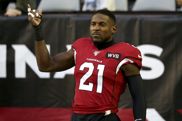 Arizona Cardinals cornerback Patrick Peterson (21) during the first half of an NFL football game against the Cleveland Browns, Sunday, Dec. 15, 2019, in Glendale, Ariz. (AP Photo/Ross D. Franklin)