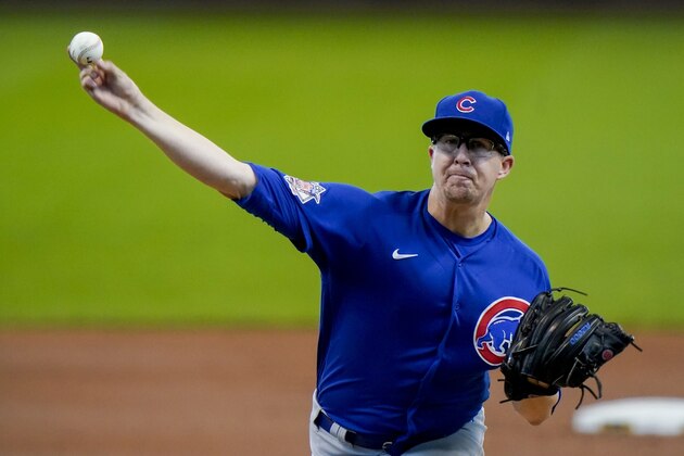 Chicago Cubs starting pitcher Alec Mills throws during the first inning of a baseball game against the Milwaukee Brewers Sunday, Sept. 13, 2020, in Milwaukee. (AP Photo/Morry Gash) Chicago Cubs starting pitcher Alec Mills throws during the first inning of a baseball game against the Milwaukee Brewers Sunday, Sept. 13, 2020, in Milwaukee. (AP Photo/Morry Gash)