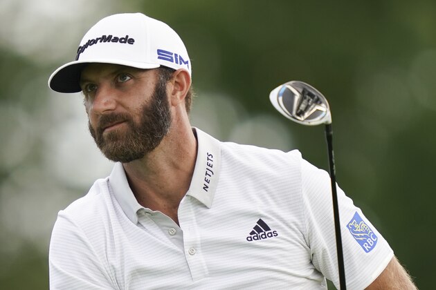 Dustin Johnson practices on the second hole for the U.S. Open Championship golf tournament at Winged Foot Golf Club, Monday, Sept. 14, 2020, in Mamaroneck, N.Y. (AP Photo/John Minchillo) Dustin Johnson practices on the second hole for the U.S. Open Championship golf tournament at Winged Foot Golf Club, Monday, Sept. 14, 2020, in Mamaroneck, N.Y. (AP Photo/John Minchillo)