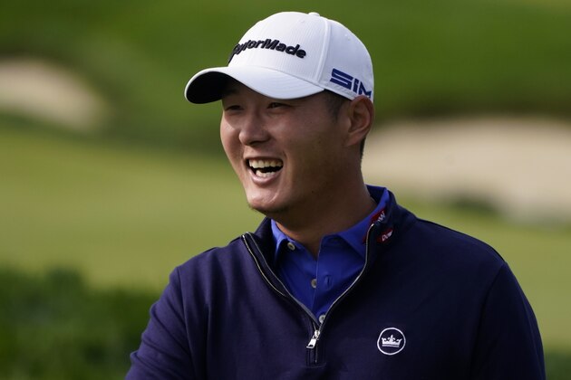 Danny Lee, of New Zealand, before the U.S. Open Championship golf tournament, Tuesday, Sept. 15, 2020, at the Winged Foot Golf Club in Mamaroneck, N.Y. (AP Photo/Charles Krupa)