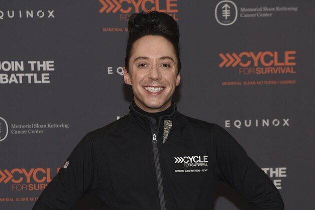 IMAGE DISTRIBUTED FOR CYCLE FOR SURVIVAL - Johnny Weir shows his support at a Cycle for Survival event in New York City on Sunday, March 10, 2019. 100 percent of every dollar raised goes to groundbreaking rare cancer research led by Memorial Sloan Kettering Cancer Center, which owns and operates Cycle for Survival. (Photo by Diane Bondareff/Invision for Cycle for Survival/AP Images)
