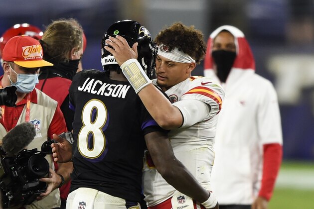 Patrick Mahomes Shows Lamar Jackson Who the Real MVP Is in Chiefs'  Statement Win