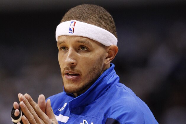 Dallas Mavericks' Delonte West (13) before an NBA basketball game against the Los Angeles Clippers Monday, April 2, 2012, in Dallas. The Clippers won 94.75. (AP Photo/Tony Gutierrez)