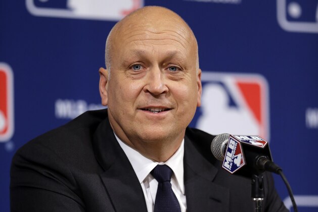 Former Baltimore Orioles shortstop and member of the Hall of Fame Cal Ripken Jr. speaks at the Major League Baseball winter meetings Monday, Dec. 7, 2015, in Nashville, Tenn. (AP Photo/Mark Humphrey)