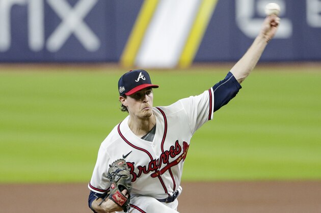 Atlanta Braves' Max Fried delivers a pitch during the first inning in Game 1 of a baseball National League Division Series against the Miami Marlins Tuesday, Oct. 6, 2020, in Houston. (AP Photo/Michael Wyke) Atlanta Braves' Max Fried delivers a pitch during the first inning in Game 1 of a baseball National League Division Series against the Miami Marlins Tuesday, Oct. 6, 2020, in Houston. (AP Photo/Michael Wyke)